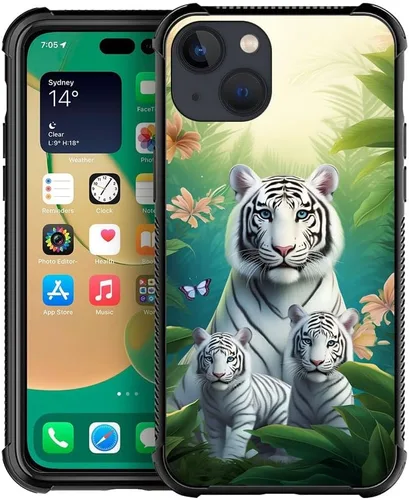 Vista 205 de Funda compatible con iPhone 8 Plus, diseño de oso de bosque otoñal, a prueba de golpes, antiarañazos, carcasa trasera de policarbonato duro