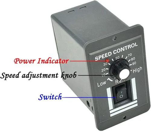 Vista 5 de Controlador de motor de CC X0540 40A 12V24V36V48V Control de velocidad del motor PWM Interruptor de velocidad variable