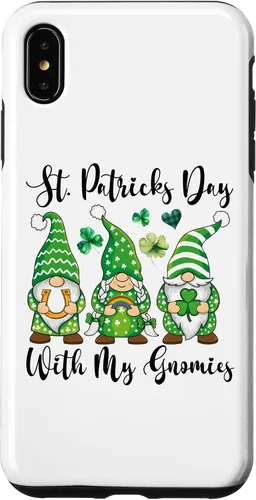 Vista 15 de iPhone 16 St Patricks Day Tee Shamrock Shirt Three Gnomies St Patricks Case