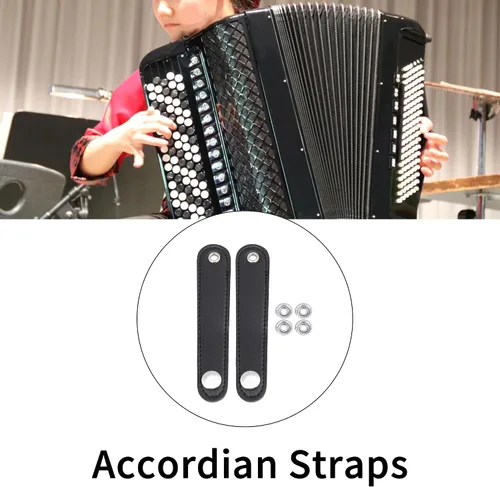 Vista 3 de Arnés de hombro correas de muñeca para 48/60 Bass acordeón cuero negro paquete de 3