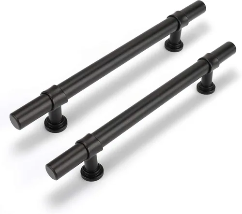 Vista 10 de Goldenwarm Paquete de 25 Tiradores Negros para Gabinetes de 3 Pulgadas Manijas para Gabinetes de Cocina Negras Manijas de Cajón Negras Tiradores