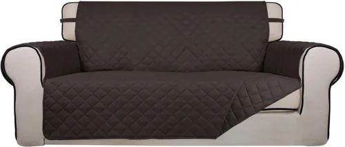 Vista 40 de PureFit - Funda de sofá acolchada reversible, protector de muebles impermeable, funda de sofá lavable con espuma antideslizante y correas elásticas