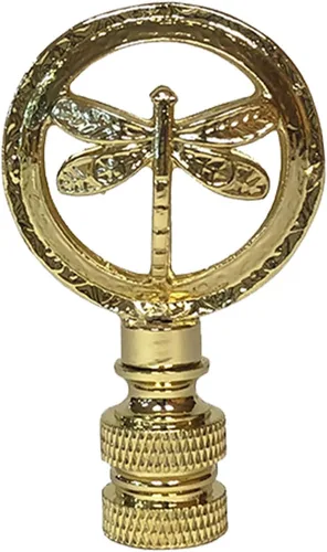 Vista 8 de Royal Designs, Inc. Lámpara decorativa de libélula finial, F-5093-CH-1, cromo