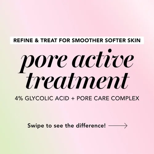 Vista 3 de Saturday Skin Tratamiento activo de suero de poros para la cara 4% ácido glicólico para el cuidado de los poros ayuda a refinar la textura