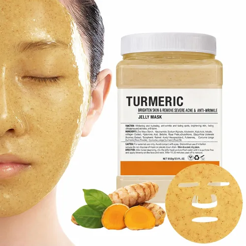 Vista 10 de Máscara de gelatina en polvo para faciales, antienvejecimiento de oro de 24 quilates, mascarilla facial profesional para combatir líneas finas