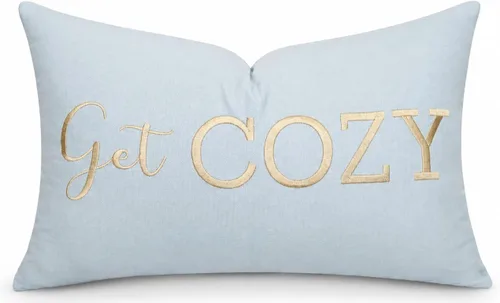 Vista 7 de Funda de Cojín Decorativo Romántico para Pareja, Sentimiento de Amor Bordado, Refranes Decorativos, Acento Lumbar - Decoración de Frases Acogedoras