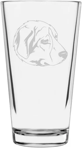 Vista 89 de Podenco Canario - Vaso de pinta de 16 onzas con temática de perro personalizado