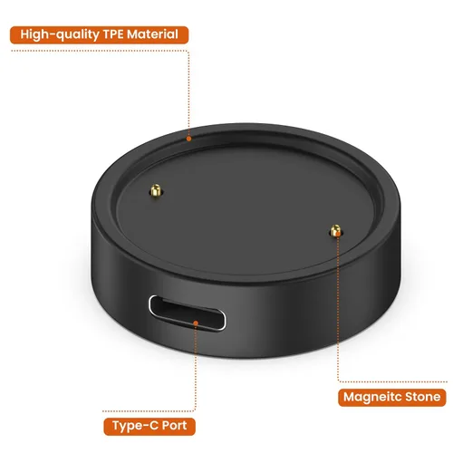 Vista 5 de Vancle Cargador para Amazfit Bip 6/Active 2, cable de carga magnético para Active 2, Amazfit Bip 6 Smart Watch (3.3 pies/3.3 ft)