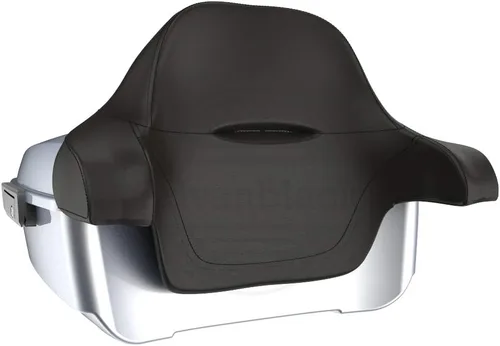 Vista 7 de Moto Onfire King Tour - Maletero con almohadilla de respaldo para Harley Touring 1997+ (Barracuda Silver)