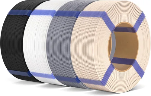 Vista 37 de ELEGOO Filamento de relleno básico PLA 1.75mm negro 4KG, filamento para impresora 3D sin carrete precisión dimensional +/- 0.02mm, PLA para 4*2.2