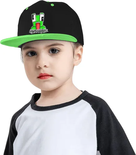 Vista 6 de Gorra de béisbol para niños y niñas, gorra de hip hop, ajustable, novedad para niños, Youtube -01
