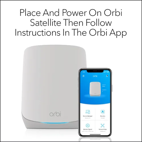 Vista 6 de NETGEAR Orbi Full Home Tri-Band Mesh WiFi 6 Satélite adicional (RBS760) - Funciona con tu sistema Orbi WiFi 6 - Características de seguridad - Añade