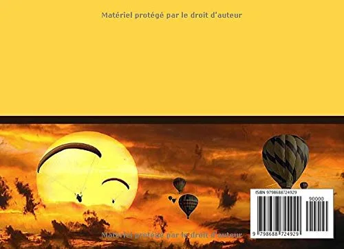 Vista 2 de Mon carnet de vol Parapente Journal de bord du parapentiste - 100 fiches de vol à compléter - Cadeau parfait pour amateur de parapente