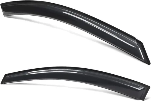 Vista 6 de Compatible con Nissan Rogue 2009-2013 2014-2015 Rougue Select Slim Style Window Visor IKON MOTORSPORTS, Acrylic, Unpainted, Black, Sun Rain Shade