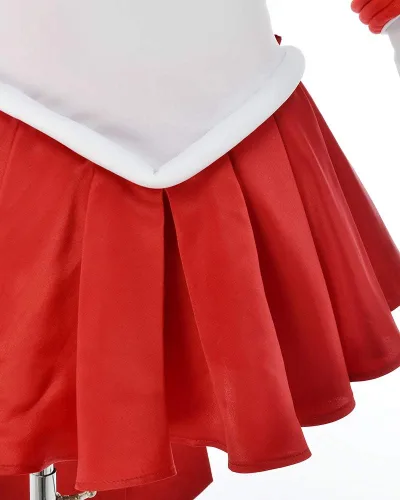 Vista 5 de Coskidz Disfraz de Hino Rei Sailor Mars Cosplay versión SuperS para mujer (multicolor, L)