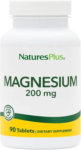 Vista 10 de NaturesPlus Magnesio - 200 mg, 180 Tabletas - Vegetariano, Sin Gluten - 180 Porciones