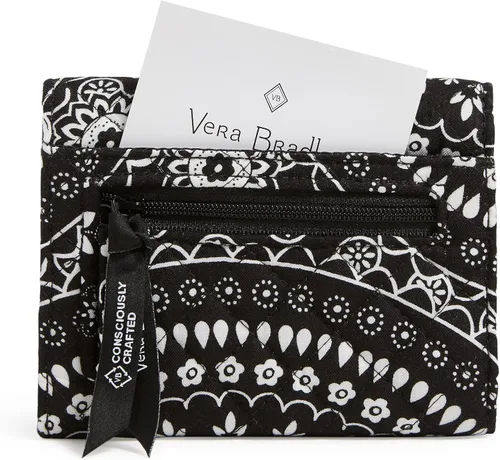 Vista 2 de Vera Bradley Women's Cotton Riley Compact Wallet with RFID Protection
