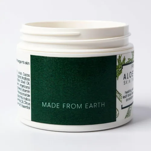 Vista 3 de Made from Earth Tratamiento puro de aloe vera con coco orgánico, aceite de oliva orgánico y vitamina E