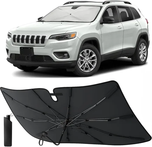 Vista 20 de EcoNour Parasol plegable para parabrisas de Mazda 3 2014-2016 2017 2018, parasol para ventana delantera de automóvil, protección UV, bloqueador