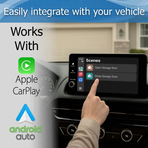 Vista 6 de eKyro Abridor inteligente de puerta de garaje - Controlador remoto universal WiFi compatible con Alexa, Google Home, iPhone, Siri, Android, alerta