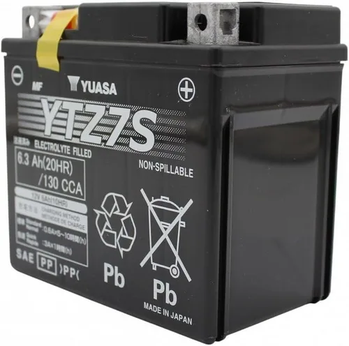 Vista 5 de Yuasa YUAM727ZS YTZ7S Batería AGM de alto rendimiento YTZ activada de fábrica