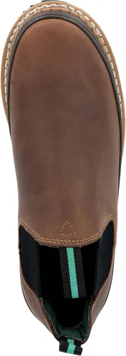 Vista 7 de Georgia Giant Romeo - Botas sin cordones - GR262, cuero de grano completo, antideslizantes, ligeras, con protector de parachoques resistente al