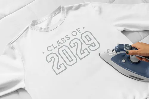 Vista 2 de Calcomanía para planchar de clase 2029, parche de camiseta de clase superior, transferencia de calor, calcomanía gráfica de camiseta HTV
