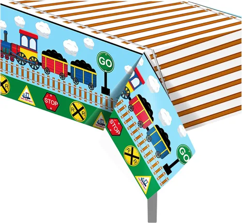 Vista 58 de 1 paquete de mantel de plástico con diseño de bandera americana del 4 de julio para fiesta, 54 x 87 pulgadas de largo, mantel rectangular para bufé