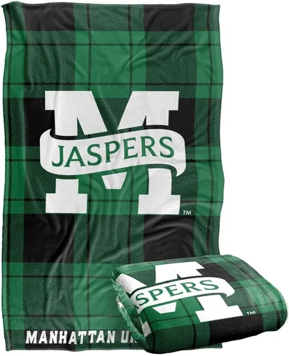 Vista 120 de LOGOVISION St John's University Campus Plaid Spirit Silky Touch Manta súper suave 36 x 58 pulgadas