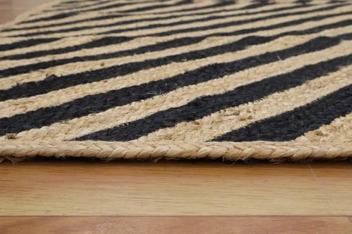 Vista 33 de Natural Jute Collection - Alfombra rectangular de 2 x 3 pies, alfombra de yute trenzada a cuadros multicolor de 0.27 pulgadas de grosor, ideal