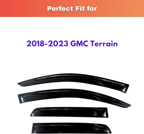 Vista 2 de Viseras protectoras de lluvia para GMC Terrain 2018-2024
