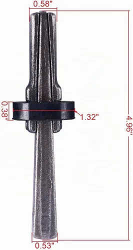 Vista 3 de YaeTek 7 Uds 9/16 Plug Cuña Pluma Cuñas Hormigón Mármol Granito Piedra de Roca Dividir Herramientas Manuales