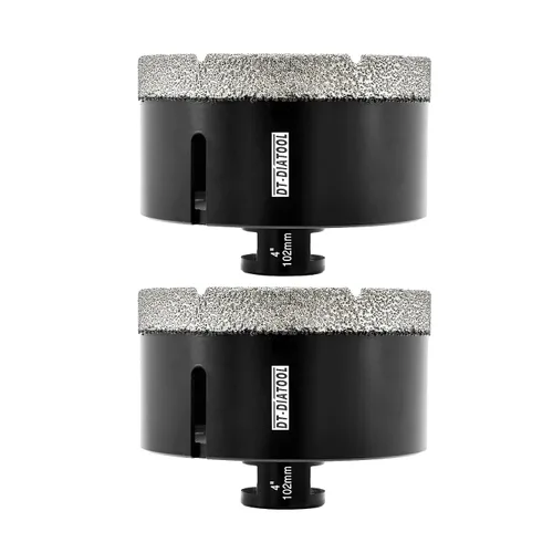 Vista 34 de DT-DIATOOL Broca de núcleo de diamante de 1/4 pulgada con hilo 5/8"-11 de vacío soldado para baldosas de porcelana, cerámica, gres, mármol, granito