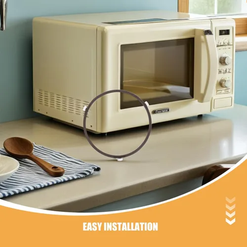 Vista 8 de Microwave Tray Roller Ring Support, 17.8cm ABS Turntable Base