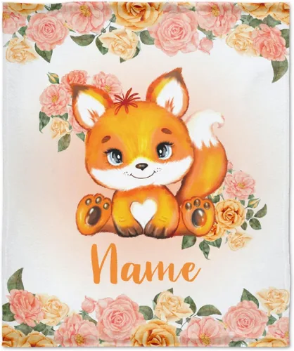 Vista 55 de Manta personalizada con nombre, suave, acogedora y ligera, con nombre para sofá o cama, regalo personalizado, unisex, tamaño XS, 40 x 30 pulgadas
