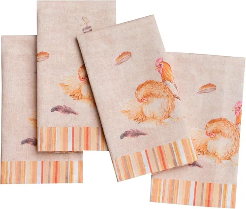 Vista 79 de Maison d' Hermine Juego de 4 servilletas de tela 100% algodón, suaves y duraderas, servilletas cuadradas reutilizables para uso diario, lavables