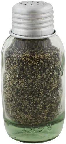 Vista 3 de Vintage Mason Jar Salt Pepper Shaker Set rústico condimento Caddy Holder