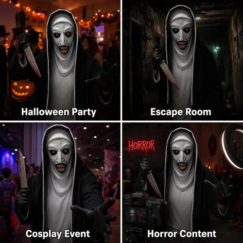 Vista 5 de greenbar Máscaras gritando, máscaras de fantasma, máscaras de Halloween