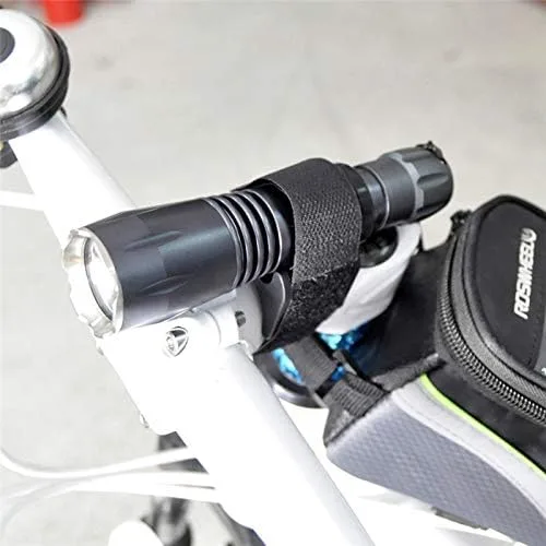 Vista 5 de ACEXIER Correa de bicicleta multiusos Linterna LED Tourch Mount Holder Bike Lock Clamp Holder Hook & Loop Band Mountain Bicycle Accessories