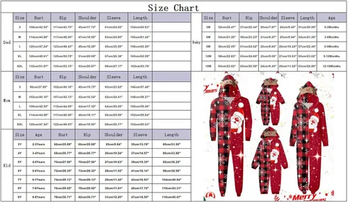 Vista 3 de Conjunto de pijamas de Navidad familiares a juego, enterizo, pijamas familiares de Navidad a juego, camiseta y parte inferior para descansar