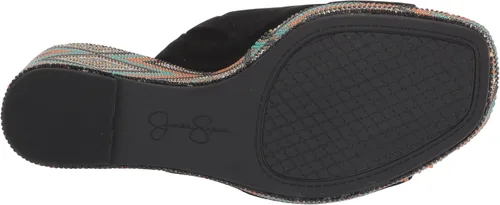 Vista 4 de Jessica Simpson Shantell 4 - Sandalias de cuña de gamuza para mujer