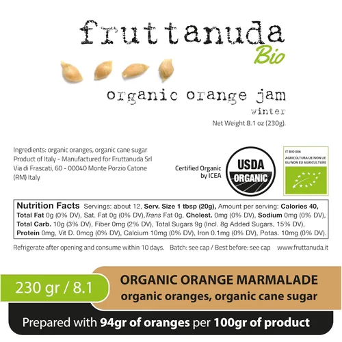 Vista 4 de WellEatable Mermelada de naranja, 100% cítricos frescos italianos, 90% más fruta, más cuchara, menos gelatina (ver videos), orgánico, solo dos