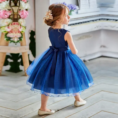 Vista 5 de NNJXD Vestido de princesa de tutú con flores 3D sin mangas para niña para las fiestas