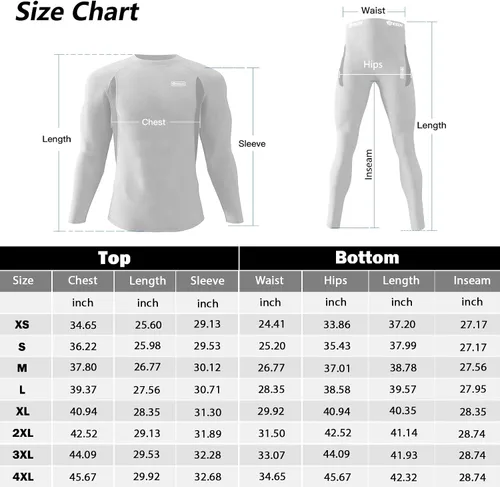 Vista 6 de Ropa interior térmica para hombre, con forro polar, equipo de caza, capa base cálida, conjunto superior e inferior para clima frío