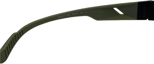Vista 5 de Adidas Gafas de sol deportivas para hombres y mujeres, ideales para conducir, pesca, ciclismo y correr, protección UV SP0037S (negro mateverde)