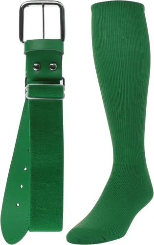 Vista 18 de TCK Combo de calcetines y cinturón de béisbol o sóftbol, tallas para jóvenes y adultos para niños y niñas, hombres y mujeres