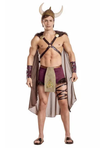 Vista 2 de Disfraz Sexy de Príncipe de Valhalla para Hombre Multicolor