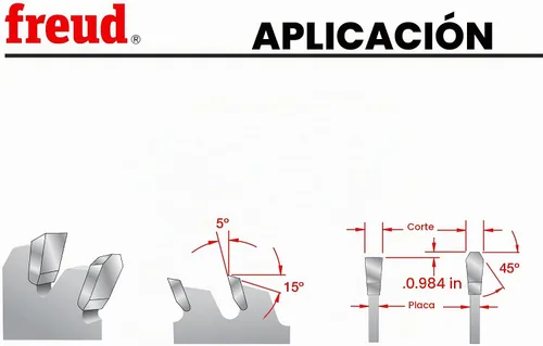 Vista 7 de Freud LU90M012: Hoja de metal no ferroso de 12 pulgadas x 120T
