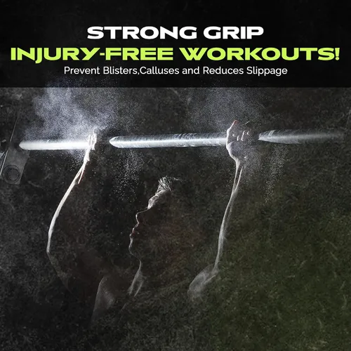 Vista 8 de Rage Fitness Bloque de tiza para gimnasio (2 onzas), bloque de tiza atlética de carbonato de magnesio para un excelente agarre, tiza de agarre