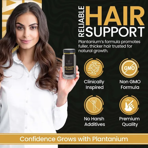 Vista 5 de Las mejores vitaminas para el crecimiento del cabello para mujeres y hombres apoyan el crecimiento del cabello más rápido y una mejor salud